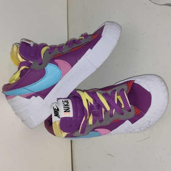 Nike Blazer Low x Sacai x Kaws Multicolor Low Top Lace Up Sneaker Shoes 4.5 - Picture 1 of 12